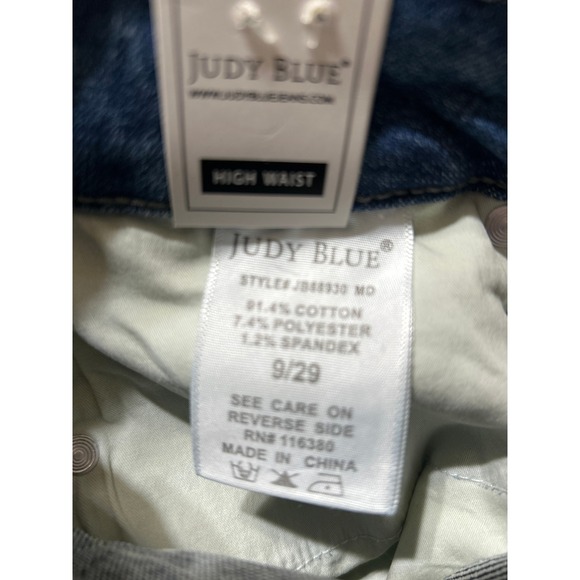 Judy Blue High Waist Slim Bootcut Jeans Tummy Control Side Slit 9/29 JB88930-MD - Picture 6 of 6